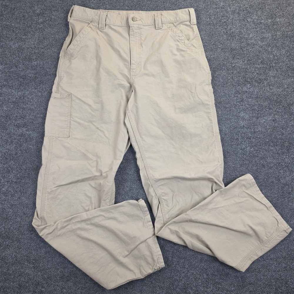 Carhartt B151 Original Dungaree Fit Canvas Work Pants Men's 36x36 Tan Utility
